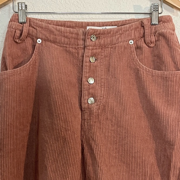 House of Sunny The fades corduroy high waisted pink pants Bohemian Artsy Gypsy - Picture 2 of 10